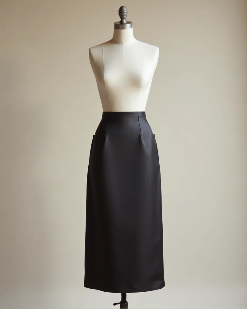Column Midi Skirt, illustrative placeholder